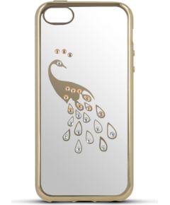 Beeyo Huawei  Y5 II TPU Peacock Gold Neoriģinālie Maciņi