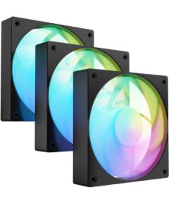 Fury Sai S12 ARGB PWM, 3-pack Fan Black Korpusu dzesēšana