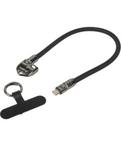 Lanberg USB-C M/M Lanyard/Keychain Cable, 0.3 m, 240 W CA-CMCM-10LN-0003-BK Дата USB-кабели