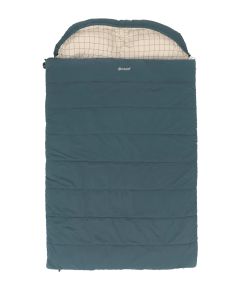 Outwell Camper Lux Double Blue Sleeping Bag 235 x 150 cm -16 to 5 °C Both Side Zipper Guļammaisi