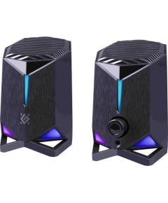 Defender PC SPEAKERS ROCKET 2.0 6W LED USB BLACK DJ tehnika