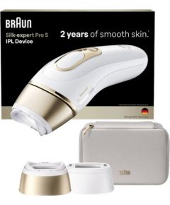 Braun Silk-expert Pro PL5210 IPL Intense pulsed light (IPL) Gold, White Эпиляторы, триммеры для бикини, женские бритвы