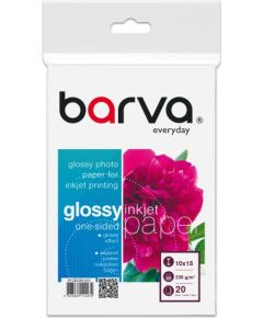 Photo Paper Barva (IP-CE230-216) Everyday Glossy 230 g/m², 10x15 cm, 20 sheets Papīrs printeriem