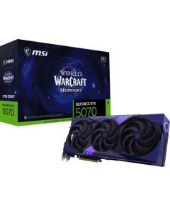 MSI GeForce RTX 5070 World of Warcraft Midnight Void Edition OC 12GB GDDR7 DLSS4 (G507012WMVEC) Jaunumi - Datori