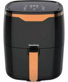 Аэрофритюрница, чёрно-золотая, 4.5 л, 1400 Вт, KB 7599, Klausberg Жидкие котлы