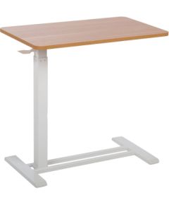Rakstāmgalds ERGO ar vienu kāju 70x40xH66-106cm, manuāli regulējams, ozols/balts Jaunumi -Dārzam