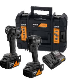 Instrumentu komplekts DeWalt DCK2224MP2T; 18 V; 2x5,0 Ah akum.  Elektroinstrumentu komplekti