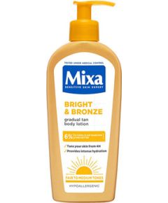 Mixa Bright and Bronze Milk - Samoopalovací mléko pro postupné opálení 250ml Ķermeņa kosmētika