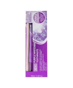 Xpel Oral Care Purple Whitening Toothpaste Set 100ml Zobu pastas un mutes dobuma skalojamie līdzekļi