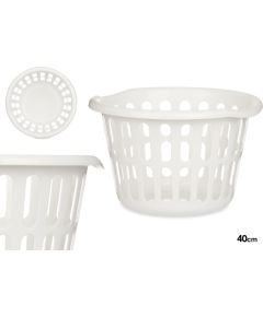 Apaļš grozs 40 cm, balts, 25×40×40 cm, 85318, Kipit Veļas kopšana