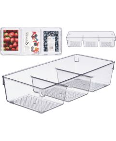 Trīskāršs ledusskapja organizators, 7.8×34×15.3 cm, 12502, Kinvara Citi virtuves piederumi