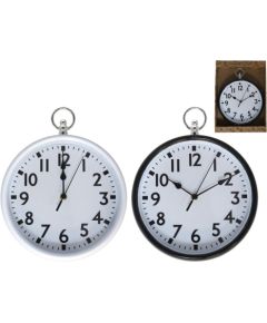Sienas pulkstenis 31 cm, 2 veidi, 32 x 6 x 25 cm, DECORLIFE Pulksteņi