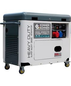 Ģenerators dīzeļa Könner & Söhnen 9300DE-1/3 ATSR Super S, 7000 W Ģeneratori 