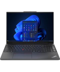 Lenovo ThinkPad E16 AMD Ryzen™ 7 7735U Laptop 40.6 cm (16") Touchscreen WUXGA 16 GB DDR5-SDRAM 1 TB SSD Wi-Fi 6 (802.11ax) Windows 11 Pro US English Black New Repack/Repacked Ноутбуки