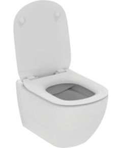 Ideal Standard pods ar SC vāku Tesi rimless, 365x535 mm, stiprināms pie sienas, balts Подвесные