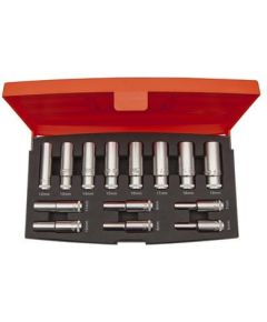 Bahco Deep hexagon socket set 6-19mm 3/8" 14 pcs Наборы инструментов