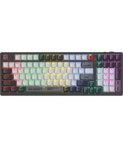 Klaviatūra A4TECH BLOODY WS98 Grey WRLS (BLMS RED Plus Switches) Jaunumi - Datori