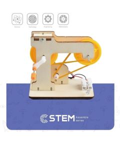 Extradigital Wooden Assembly Kit Hand-Crank Power Generator, STEM Educational Toy Конструкторы