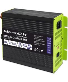 Qoltec Charger for LiFePO4 AGM GEL SLA batteries 80A Зарядные устройства и стартеры