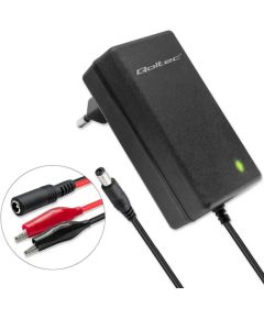 Qoltec Automatic charger for AGM GEL STD 6V 12V battery | 1.5A | Rectifier with LED indicator Зарядные устройства и стартеры