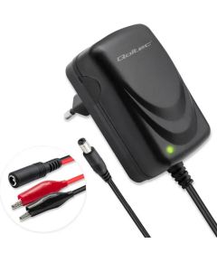 Qoltec Automatic charger for AGM GEL STD batteries | 6V/12V charger | 6W | 5.5x2.1 | 1.8m cable Зарядные устройства и стартеры