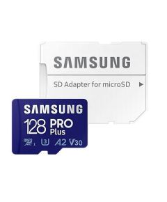 Samsung PRO Plus 128GB microSDXC U3 V30 A2 Memory MicroSD Card with SD Adapter Atmiņas kartes micro SD SDHC