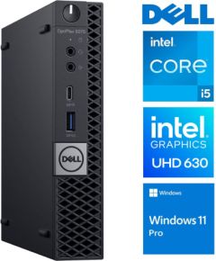 DELL 5070 Micro i5-9500T 8GB 512SSD M.2 NVME WiFi WIN11Pro Kомпьютеры после ремонта