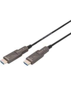 Digitus HDMI / Micro HDMI AOC hybrid fiber optic cable, UHD 4K (black, 15 meters, removable plugs) HDMI vadi