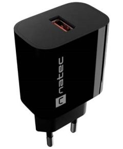 WALL CHARGER NATEC RIBERA 1X USB-A 18W BLACK Зарядные устройства