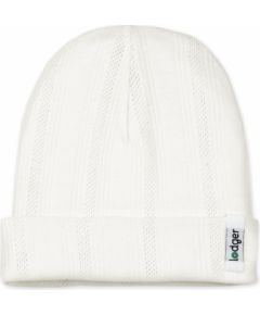 Lodger Beanie Pointelle bērnu cepurīte, Cream, 0-6 mēn. - BEP 112_0-6  Cepurītes