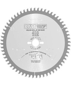 Griešanas disks kokam CMT 287; 303x3,2x30; Z60; -6° Zāģripas