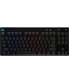 Logitech G Pro Gaming Keyboard, TKL, schwarz, GX-BLUE, USB, UK Jaunumi - Datori