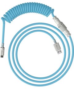 Vads USB HP HyperX USB-C Coiled Cable Light Blue-White Новинки Компьютерная техника
