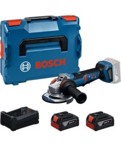 Leņķa slīpmašīna Bosch 06019N4302; 18 V; 2x5,0 Ah akum. Шлифовальные станки