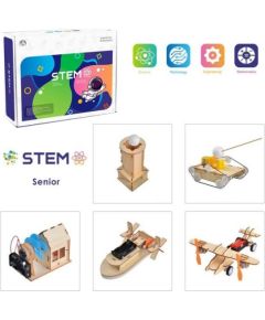 Extradigital Wooden Assembly Advanced Science Lab Kit, 5in1 STEM Educational Toys Konstruktori 