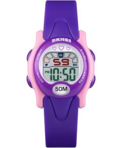 SKMEI 1478 PL Purple Vaikiškas laikrodis Rokas pulksteņi 