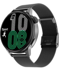 Karen Millen Išmanusis laikrodis DT4 BK STEEL su bevielio įkrovimo ir BT skambučio funkcija Наручные часы