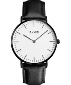 Skmei 1181 black leather Rokas pulksteņi 