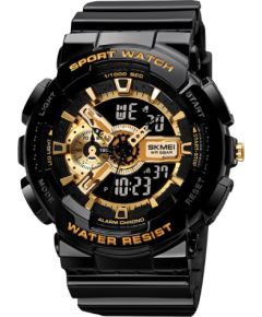 SKMEI 1688 BK GD Black Gold Rokas pulksteņi 