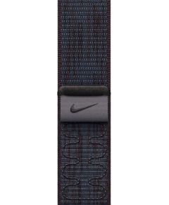 Apple Nike Sport Loop, 42mm, black/blue - Replacement band Smart pūlksteņu aksesuāri