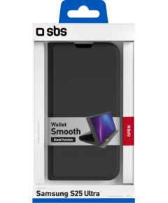 Samsung Galaxy S25 Ultra Wallet Smooth Case By SBS Black Чехлы - оригинальные