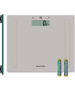 Salter 9113 GFEU12  Compact Glass Analyser Bathroom Scales, Grey Весы для тела
