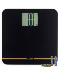 Salter 9075 BGFEU12 Max Electronic Bathroom Scale, Black/Gold Ķermeņa svari