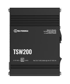 Teltonika TSW200 Industrial POE+ Ethernet Switch DIN rail mountable SFP ports quantity 2 PoE+ ports quantity 8 Коммутаторы (Switch)
