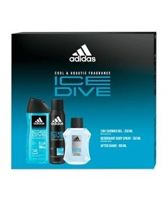 Adidas Ice Dive Gift set Aftershave 100 ml, shower gel 250 ml and deodorant 150 ml 100ml Dāvanu komplekti