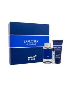 Mont Blanc Explorer Ultra Blue Gift set EDP 100 ml, miniature EDP 7.5 ml and shower gel 100 ml 100ml Dāvanu komplekti