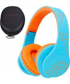 Austiņas PowerLocus P2 Kids Headphones blue/orange Austiņas