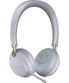 Austiņas Yealink BH72 UC Light Gray USB-A Bluetooth-Headset with Charging Stand 1208615 Наушники
