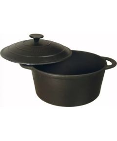 Kastrolis ar vāku, čuguna Ø24cm 4L melns Kinghoff, KH 2254 Katli