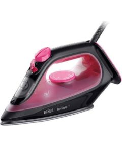 Braun TexStyle 1 Dry & Steam iron Ceramic soleplate 2000 W Black, Purple Gludekļi un sistēmas